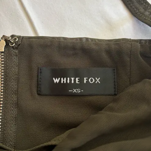 White Fox Boutique White Fox Olive Green Boutique Corset Halter Tank Top - Image 4