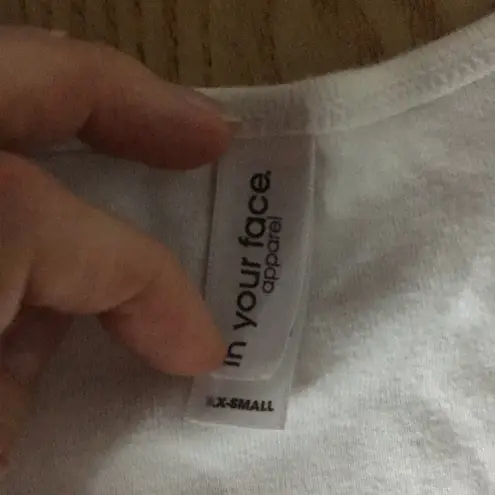 Hooters Girl Worn Super Sexy V-Neck T-shirt From Chicago Stretch Cotton Soft Xxs