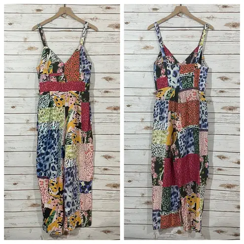 Desigual NWT Patchwork Print Jumpsuit - Material Finishes - XL = US Large