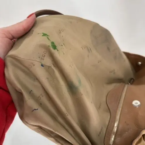 Tod's Womens Cowhide Calf Leather Shade Shopping Media Shoulder Tote Bag Brown