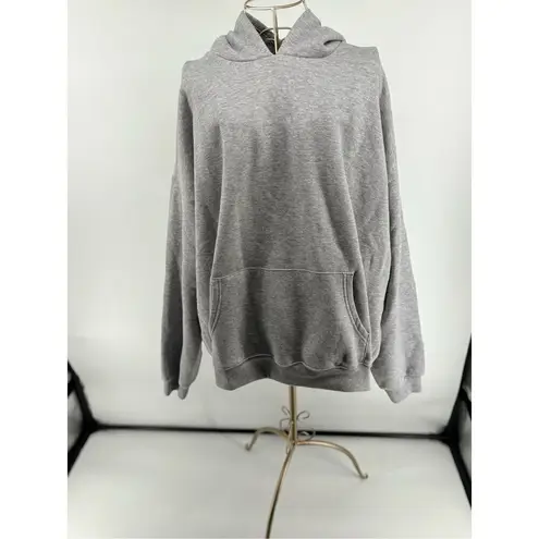 SKIMS NWT Heather gray cotton fleece classic pullover hoodie size 4X