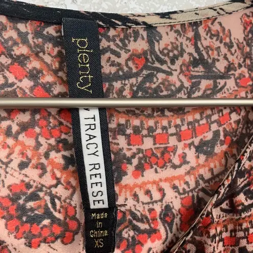 Plenty By Tracy Reese Ikat Pintuck Tunic Sz XS