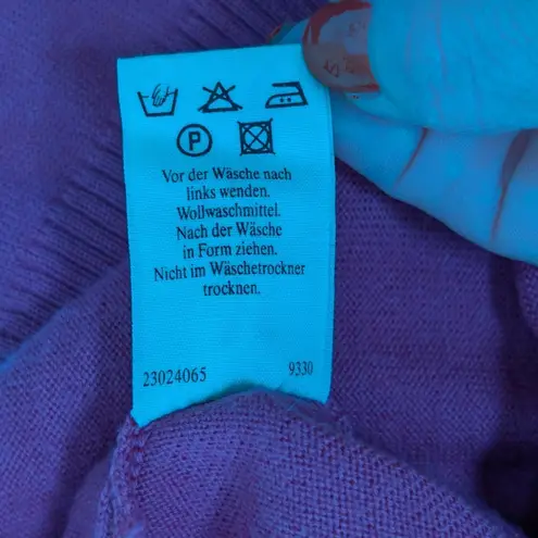 Marz Wool Turtleneck Sweater Purple Size 14 Pink