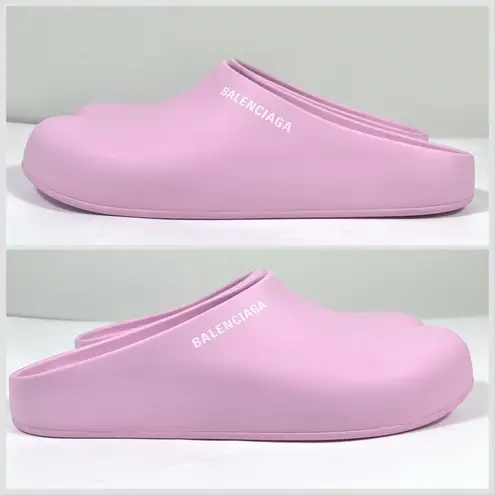 Balenciaga Pool Closed Slides Clogs Pink Women Size 8 US NEW
