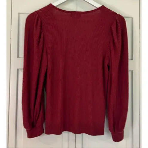 Nation Ltd Kalani twisted front blouse red medium
