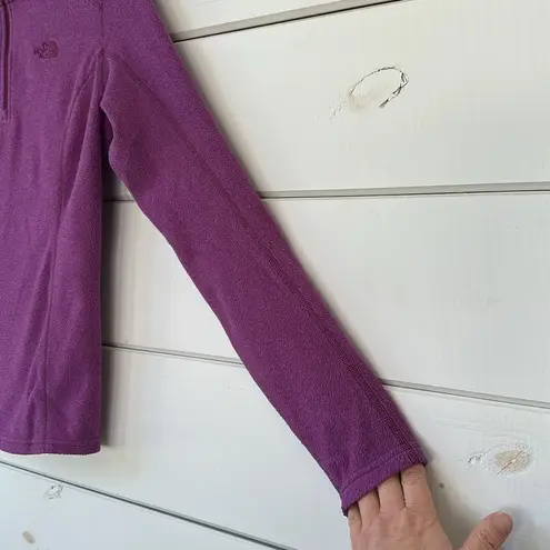 The North Face  Lightweight Fleece Quarter Zip Purple XS