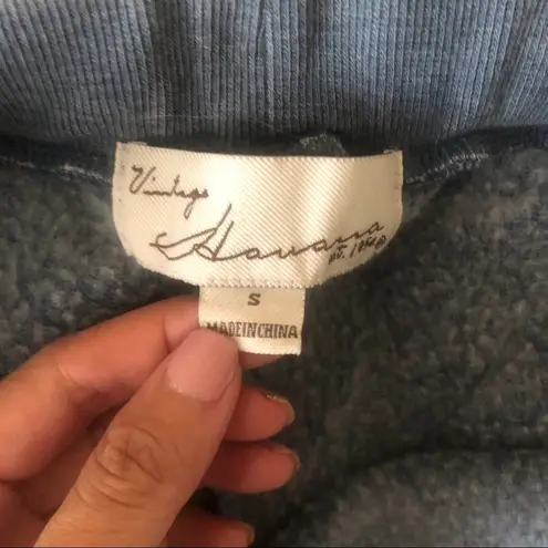 Vintage Havana striped belt sweat shorts