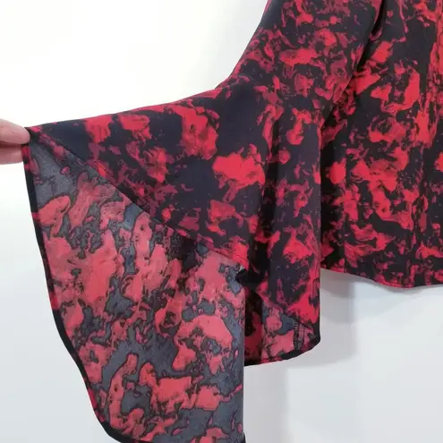 Carmen Marc Valvo CARMEN Valentines Blouse Bell Sleeves