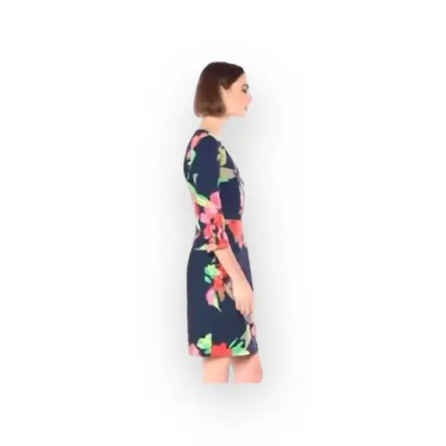 Trina Turk new  ❀ Picturesque Bright Floral Print Sheath Mini Dress ❀ Navy ❀ 2