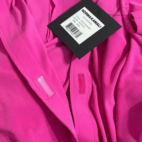 Norma Kamali Ty Front NK Shirt Dress, Orchid Pink, XS/34