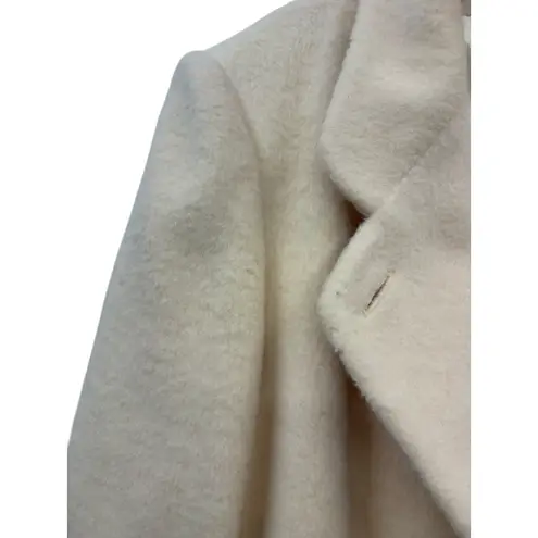 Cassidy Vintage Women's Cream Wool Blend Long Line Elegant Overcoat Retro 14