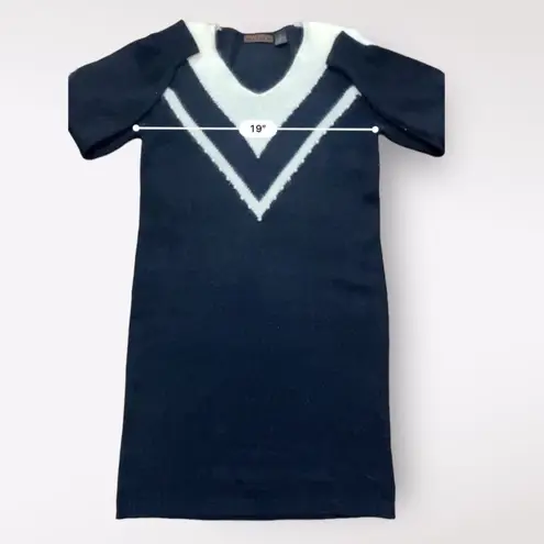 Yarnworks Petite Vintage Lambswool Pearl Sweater Dress‎ Size L Black Size L