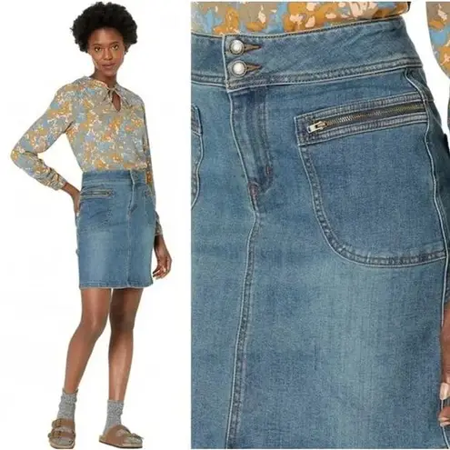 prAna NWT  Broadway Denim Skirt in True Blue