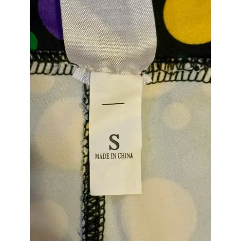 NEW Mardi Gras Skort S Bienville Babes Purple Green Gold Skirt Shorts Parade Black