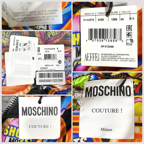 Moschino x Good Luck Trolls Nylon Hooded Bomber Jacket 6 US NWT