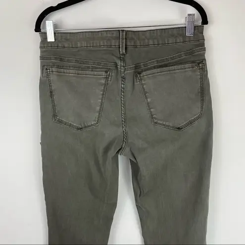 Silver Jeans Aiko Skinny Green Cargo Zip Pockets Pants Sz 31