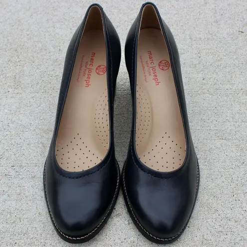 Marc Joseph  Women's New York NYC Blue Leather Pump Sz 8 thumbnail 2