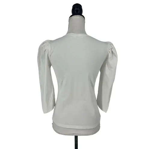 ALC Frank A.L.C. Karlie Puff-Sleeve Tee in White