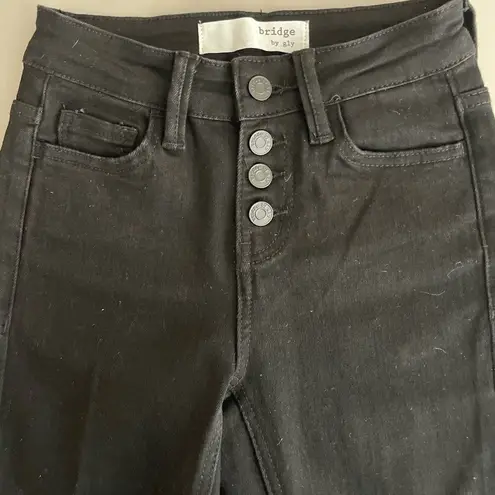 Bridge by GLY NWOT  flare leg black denim jeans.