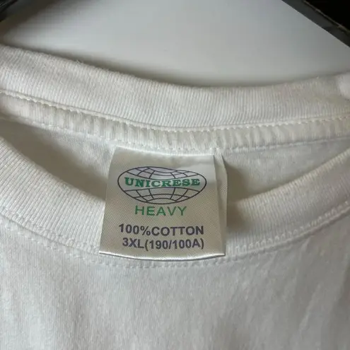 Vintage Y2K Panama T Shirt White Extra Large XL Graphic Tee 100% Cotton Solid