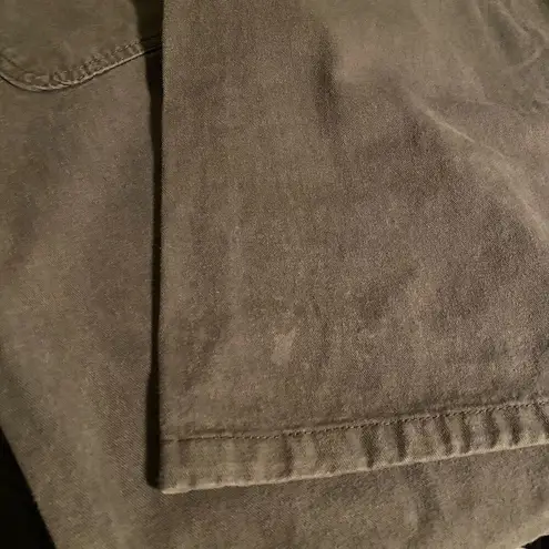 Vintage y2k Truck Jeans Olive Drab Low Rise Wide Leg Flare Jeans Size 11/12 Green