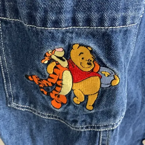 Disney 🚫SOLD🚫Vintage  Winnie-the-Pooh Embroidered Denim Dress Size 22W