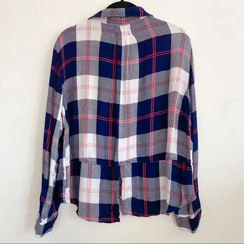 Vintage Havana Americana Plaid Fly Back Shirt Size Large