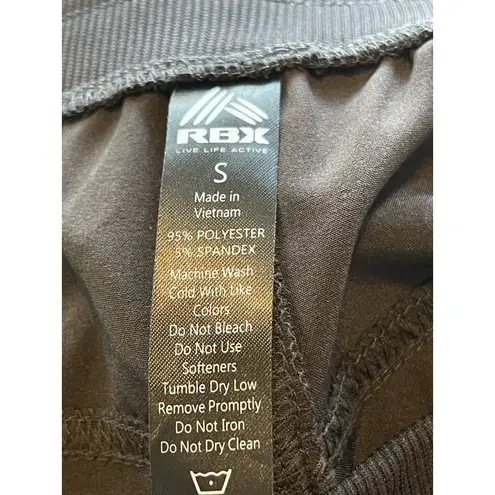 RBX Active Women's Pants Sz Small Woven Capri Activewear Workout Gym Running Black