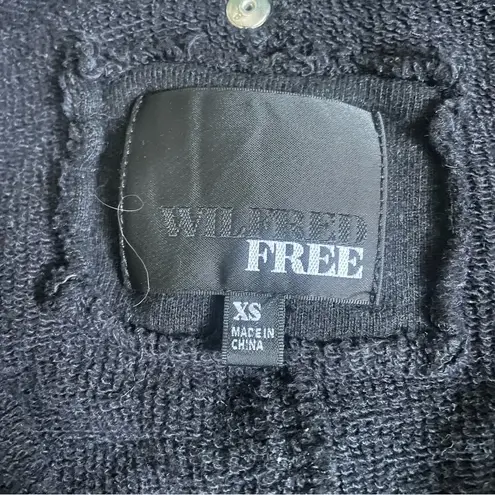 Wilfred  Free  Rousseau Black Sweater Studded Cardigan Size XS