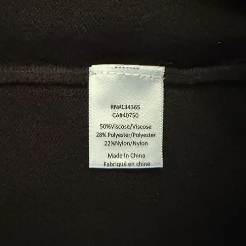 NWT MarlaWynnie Comfy Everywhere Oversized Black Tunic Knit Sweater