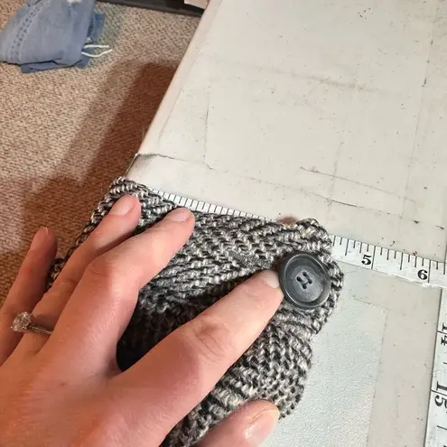 Vintage 90s Mackintosh Womens Chevron Wool Double Breasted Blazer Gray Medium Gray