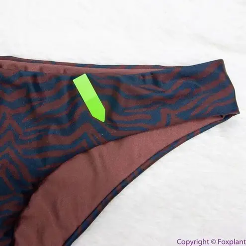 NEW Baobab Low Rise Bottom Swimwear Animal Print, L Brown Size L