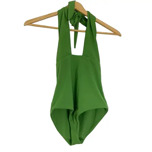 Mara Hoffman  Namya One Piece Swimsuit Green