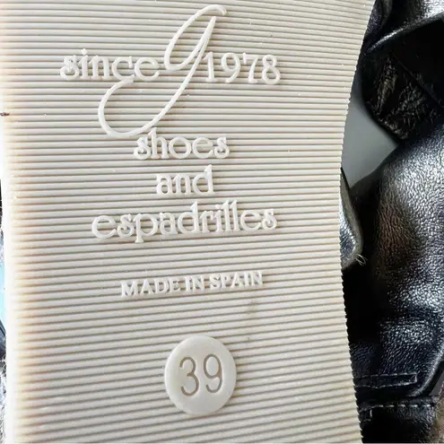 Eric Michael Leather Espadrille Sandals