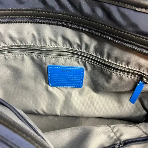 Tumi Voyageur Everyday Tote Travel Bag Blue Black Airplane Work School