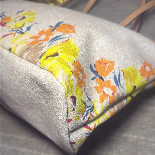 Etro Paisley Floral Zip Top Tote Bag Yellow