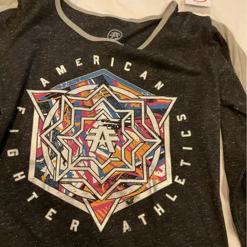 American Fighter Black and Gray Long Sleeve Tee