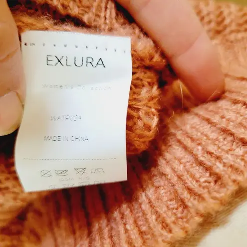 Exlura blush off shoulder sweater size one size