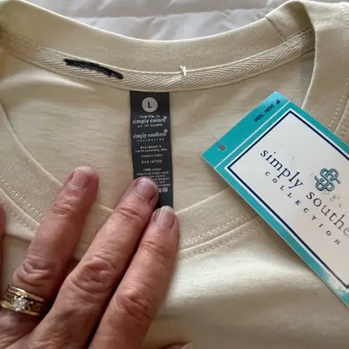 Simply Southern  “You Had Me At Espresso”. Size Large. Cream