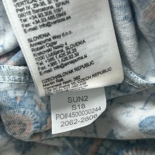 ExOfficio Womens XL Midi Skirt Blue Orange Abstract Travel Casual Skirt