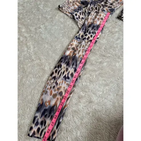 Onzie Tech Legging M / L Safari Animal Print Leopard Compression Yoga Pants
