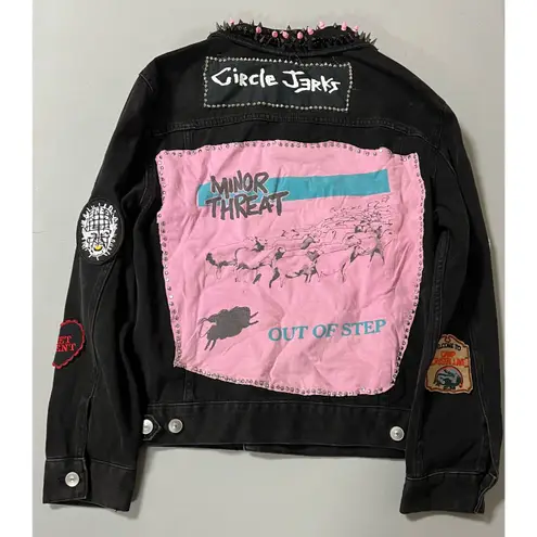 Nirvana Black Denim Spiked Studded