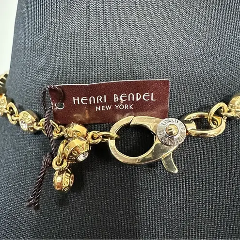Henri Bendel NWT RARE On Point Swarovski Gold Crystal Collar Necklace