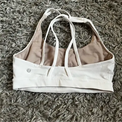 Lululemon  white energy bra size 8