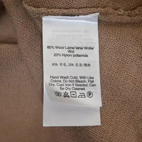 Donna Karan New York Womens M Asymmetric Cowl Neck Wool Blend Sweater NEW