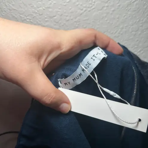 NWT My Mum Made It Mini Dress Party Club Cocktail Sleeveless Slit event costume Blue Size L