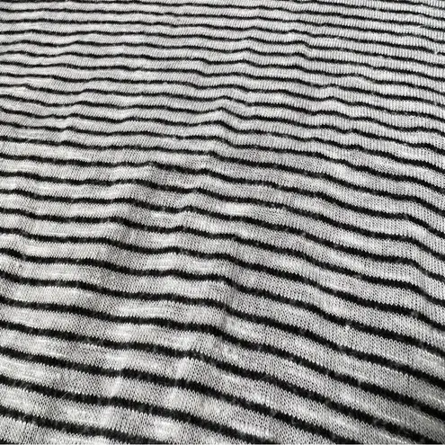 W5 Black and Gray Stripe Hi-Lo Hem Tank Top