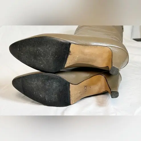 Vintage Joyce California Tall Taupe Leather Knee High Slouch Boots~6.5~