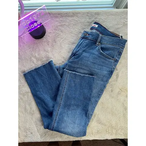 Johnny Was Women's Boyfriend Jeans Size 29 Blue Mid Rise Relaxed Fit