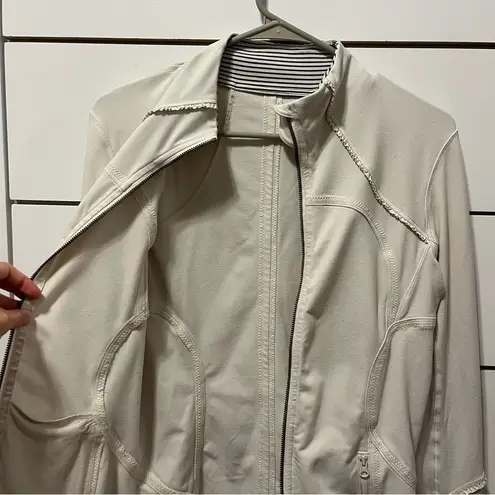 Lululemon  White Zip Up Jacket